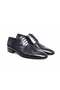 Dark Blue Color Lace-Up Genuine Leather Men's Shoes