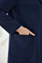 غطاء أحادي اللون باللون الأزرق الداكن - 6