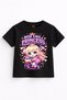 Mini Princess Rider – Cute Biker Princess Printed Girls' T-Shirt