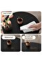 Modern Coffee Table | C-shaped Side Table With Black Color With Black Frame 60x40x30 Cm - 3