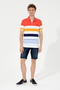 Men's Red Polo Collar T-Shirt 50247785-Vr213 - 4