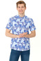 Men's Blue Short Sleeve Shirt 50247596-Vr212