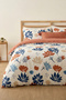 Ege Çiçekleri Double Duvet Cover Set -Fitted Sheet-Cotton