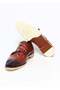 Brown Laceless Genuine Leather Men's Shoes - 3