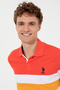 Men's Red Polo Collar T-Shirt 50247785-Vr213 - 2
