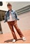 Summer Girls' Loose Pants - Brown