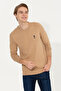 سترة رجالية أساسية من Camel Melange 50253443-VR122