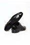 Black Color Lace-Up Genuine Leather Men's Shoes - 2