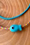 2-Pack Blue Ceramic Fish Adjustable Anklets - 2