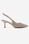 Yasmina Women's Heeled Shoes with Stone Detail - 4