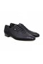 Black Color Lace-Up Genuine Leather Men's Shoes
