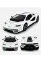 1:24 Scale Luxury Sports Car with Opening Scissor Doors, Pull-Back Action-White - 2