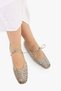 Women's Naira Gold Skin Knitted Ballerinas - 2