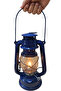 Metal Sailor's Lantern Navy Blue Color Camping Lamp Gas Lamp 24X15Cm