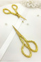 Gold Promise Engagement Scissors, Ribbon Opening Special Occasion Ceremony Sewing Embroidery Scissors Silver - 3