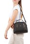 Women's Long Strap Hand and Shoulder Bag with Mini Wallet, Zipper, Card Holder and Coin Compartment - 2