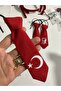23 April/29 October, Red Children's Tie with Ataturk Portrait and Crescent Star