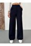 High Waist Velcro Closure Palazzo Trousers - 3