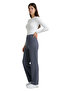 High Waist Palazzo Trousers Wide Leg - Anthracite - 6