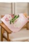 Flower Embroidered Cushion Cover 45X45 cm (S6) - 2