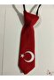 23 April/29 October, Red Children's Tie with Ataturk Portrait and Crescent Star - 2