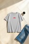 Unisex with Love Cherry Printed Design Oversize T-Shirt
