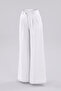 Women's Wide Leg Pants Double Pleated Elastic Waist Pants - 4