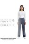 High Waist Palazzo Trousers Wide Leg - Anthracite - 5