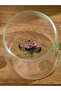 Colorless Rose Figured Glass Mug 400 ml (S6) - 2