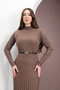 Imported Oval Leather Detailed Buckle Women's Trouser Belt, Dress Belt, Coat Belt - 3