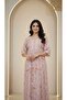 All over Floral Printed Jalabiya with Embroidery on yoke