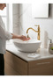 Gold Retro Bathroom Bowl Sink Faucet High Model Fixture Suitable for Bowl Sinks - 5