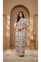 All over Floral Printed Jalabiya with Embroidery on yoke - 2