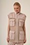 Women's Mesh Detail Set Beige 31333 - 3