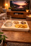 Solid Wood Presentation Tray – Coffee, Beer, Wine, Breakfast & Snack Plate |   Premium Handmade - 4