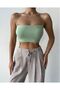 Women's Ribbed Rope Strap Crop Bustier - 5