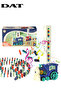 Domino Laying Train Toy with Music & Lights, Controllable Direction