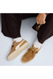 Suede Charles F. Stead V Unisex Yellow Sports Shoes - 7