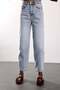 Light Blue Barrrel Jean with Floral Embroidery on the Sides 1019 - 6