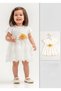 Baby Girl and Child White Floral Buckle Detail Tutu Wedding Birthday Special Occasion Eid Evening Dress (2-3-4 Years) - 2