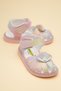 Şirinbebe Orthopedic Baby Girl Sandals with Powder Fan Detail and Closed Front - 3