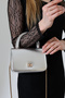 Silver Women's Bag with Chain Strap, Small Size Box Model, Stylish Hand and Shoulder Bag, Compatible with Every Style - 2