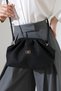 Black Women's Bag with Wicked Looking Straw Effect, Medium Size, Stylish Handbag and Crossbody Bag - 5