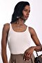 Stone U-Neck Ribbed Basic Athlete Top