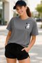Cute Cat & Paw Print Unisex Oversize T-Shirt – Cotton Crew Neck Casual Streetwear T-Shirt