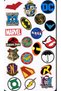 Superhero Sticker Set |   Pop Culture & Fantastic Theme Sticker 22X30 cm