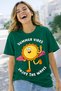 Summer Vibes Sun Print Unisex Oversize T-Shirt – Summer-Themed Cotton Crew Neck Trend T-Shirt