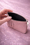 Women's Silvery Zippered Card Holder Wallet with 8 Card Holders, Mini Wallet with Money Compartment - 3