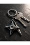 Naruto Shuriken Kunai Patterned Silver Color Keychain Unisex Adult Anime