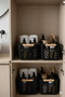 6-Piece Bathroom Organizer Basket - Multi-Purpose In-Cabinet Cosmetic Organizer with Handles, Detergent Holder Box - 2